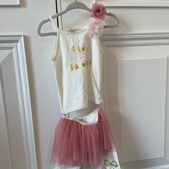 Oh baby! Tiny Dancer matching set pink 6/12 mo